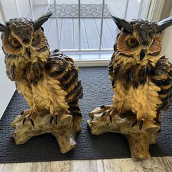 Owl Statues (Set Of 2)