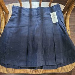 Girl's Navy Uniform Skirt 