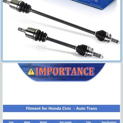 Right & Left Axels FITS 2006-2011 Honda Civic 