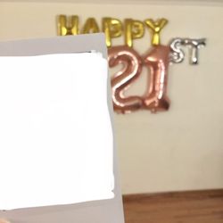 16 inch silver foil letter balloons (selling 1 S and 1 T)