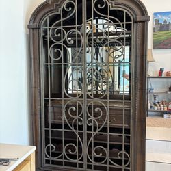 Wine Cabinet With Bottle And Glass Storage