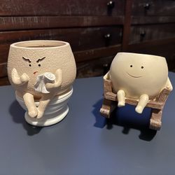Funny Face Planter Pots 