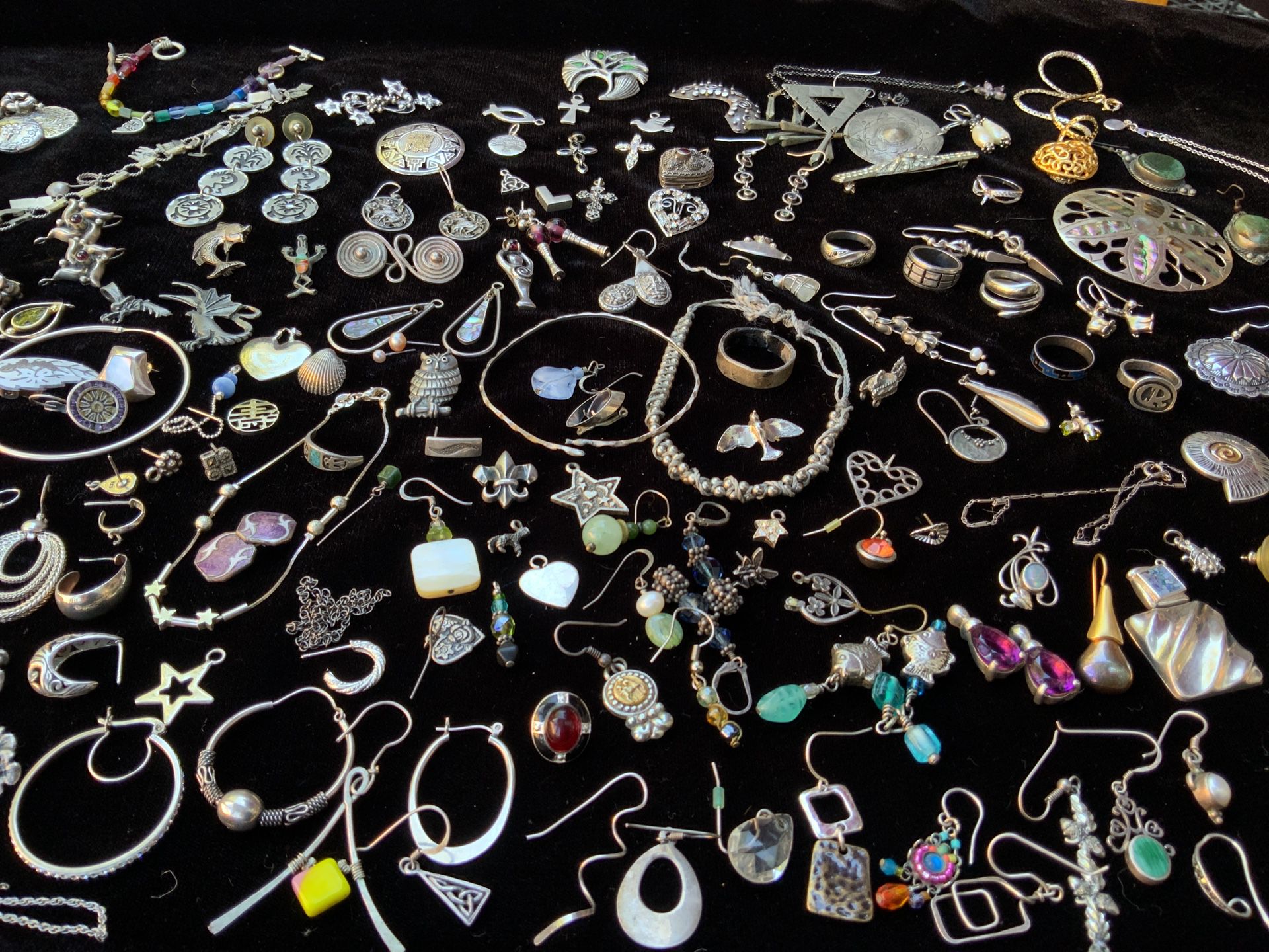Huge 3.68lbs Lot of 925 Sterling Silver Scrap and Wearable Metal for Jewelry, Melt, Resale