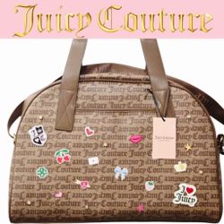 Juicy Couture Brown Duffel Bag