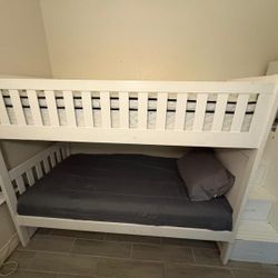 Bunk Bed with Stairs & Storage Drawers – Solid Wood 