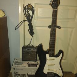 Man Size Bundle Amp Cable Guitar EXC Pro Fret-level Setup Spa Perfect!