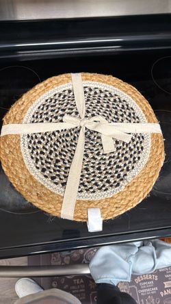 Round Woven Braided Placemats Set
