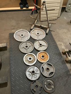 Olympic Weights with Stand