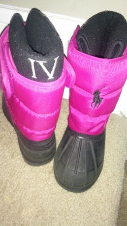 Gently used kids polo boots