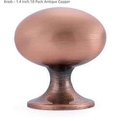 Round Knobs  Antique Copper 