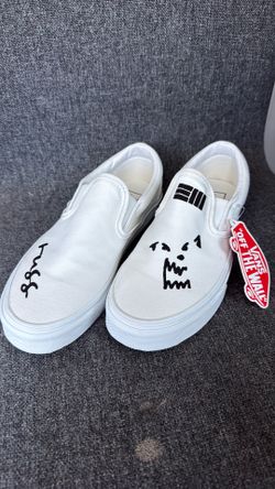 Vans, white shoes, Russ