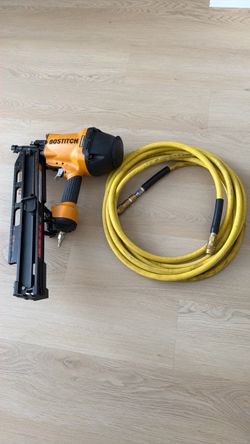 Bostitch F21PL 21-Degree Framing Nailer + Goodyear 3/8" Air Hose (Good Condition)