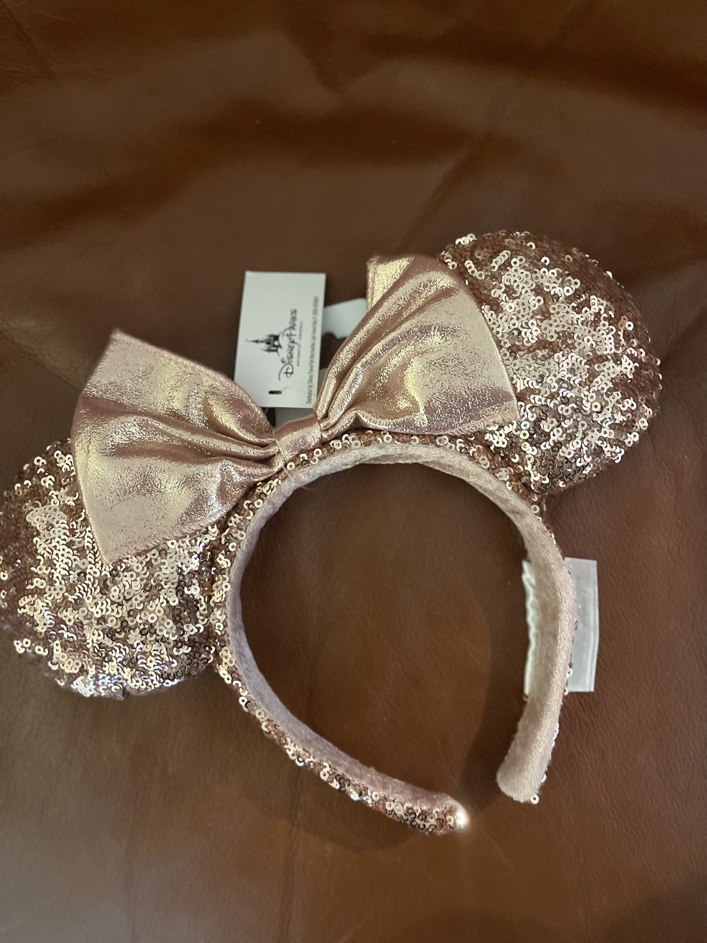 OG Disney Minnie Mouse Sequin Ear Headband – Rose Gold