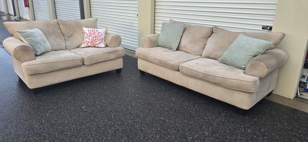 Sofa and loveseat (DELIVER OPTION)