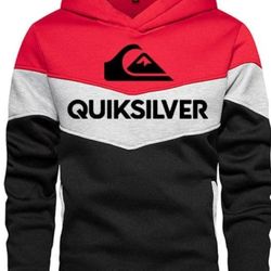 Men Medium Red And Black Hoddie Sweatshirt