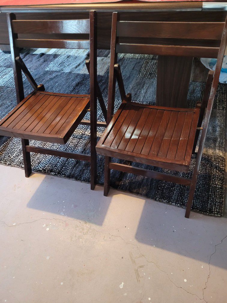 Pamono Vintage 1950's wooden folding Chairs 