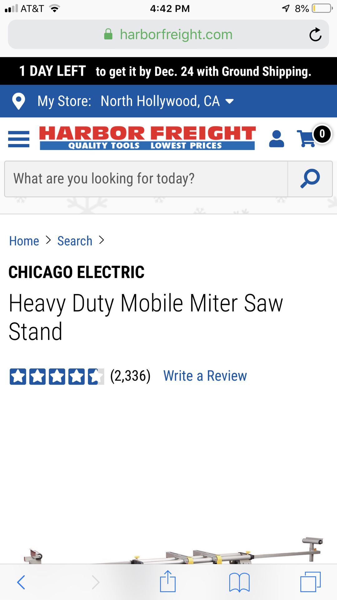 Heavy Duty Mobile Miter Saw Stand