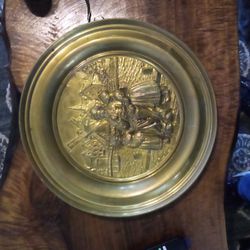 Vintage Gold Color Wall Plate