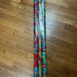 Vintage little Mermaid Christmas Wrapping Paper 