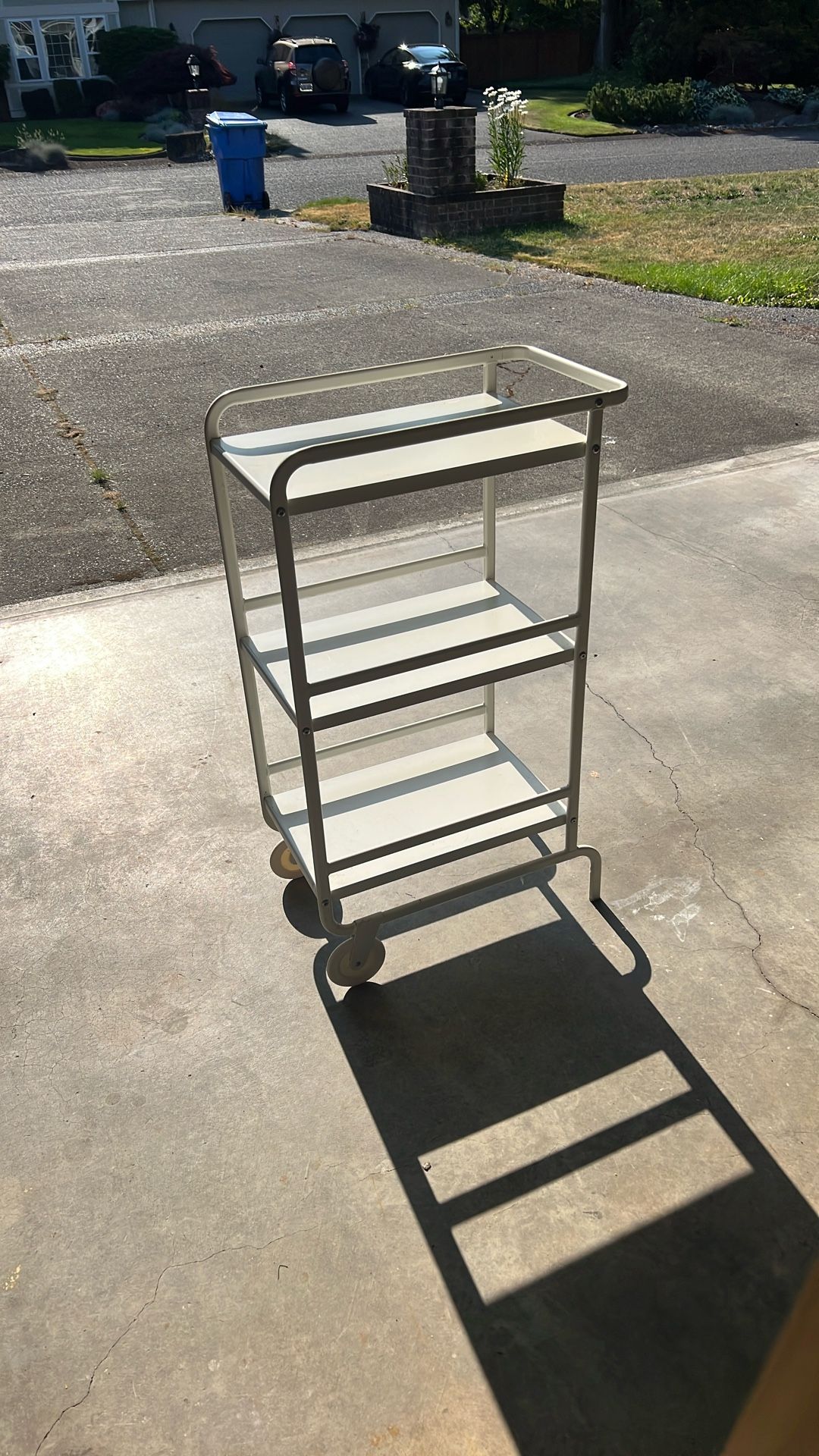 White IKEA Bar Cart