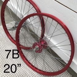 Rare , Red Alloy , Aluminum , OG , 7B , Weinmann , Spin Straight  , No Dents  , Suntour Coaster , Stainless ,  Located In LaHabra Ca 
