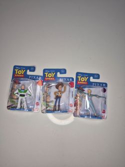 TOY STORY Buzz Lightyear Woody Bo Peep Figures Pixar Mattel Micro Collection NEW