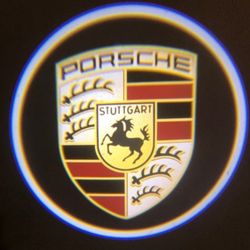 2 Porsche Wireless universal LED Logo Laser Projector Wireless Door Puddle Shadow Lights