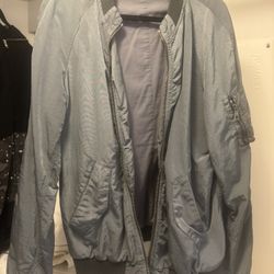 Men’s Dolce & Gabbana Bomber Jacket - Sharkskin Gray - size 50 (L)