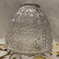 Vintage Clear ACORN SHAPE Bubble Glass Lamp Light Fixture Replacement GLobe