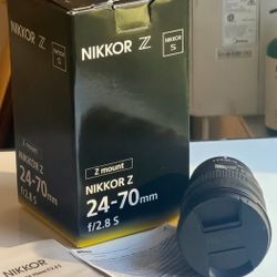 Nikkor Z 24-70 mm f/2.8 S Lens - Brand New In A Box