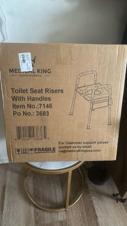 NEW TOILET SEAT RISER (NEVER OPENED)