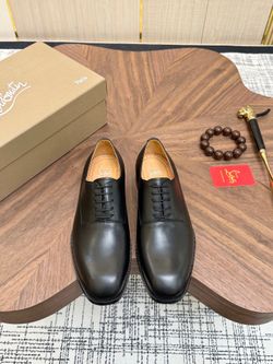 Christian Louboutin Men’s Leather Shoes With Box 2026 New
