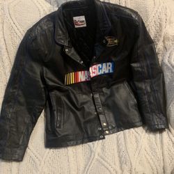 Vintage Leather NASCAR Jacket