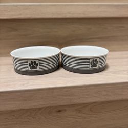 Microwave Safe, Dishwasher Safe, BPA-Free Ceramic Dog Bowls