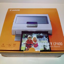 New Open Box Canon Selphy CP400 Compact Photo Printer 4”x 6” USB Pictures