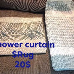 Shower Curtain/Rug 