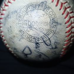 AUTOGRAPH DODGER BASEBALL 