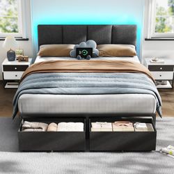 Queen size headboard and frame only.