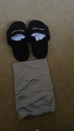 Balenciaga slides size 9 black
