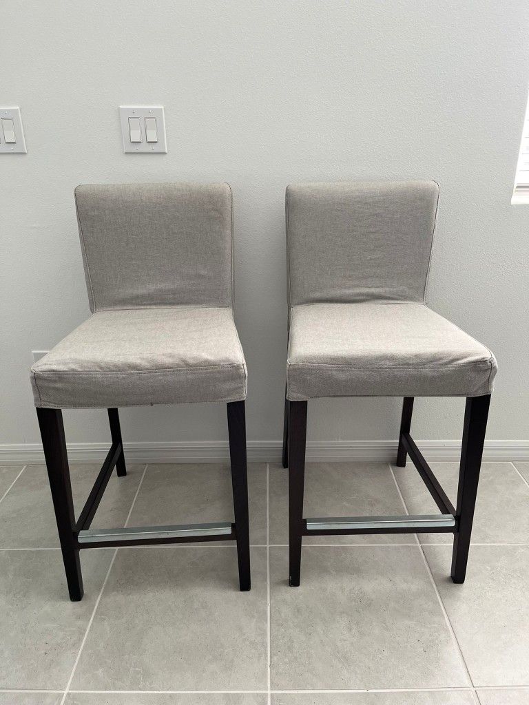 (2) Ikea Henriksdal Bar Stool w/ Backrest