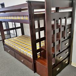 Allentown Espresso Finish Twin/Twin Bunk Bed & Trundle