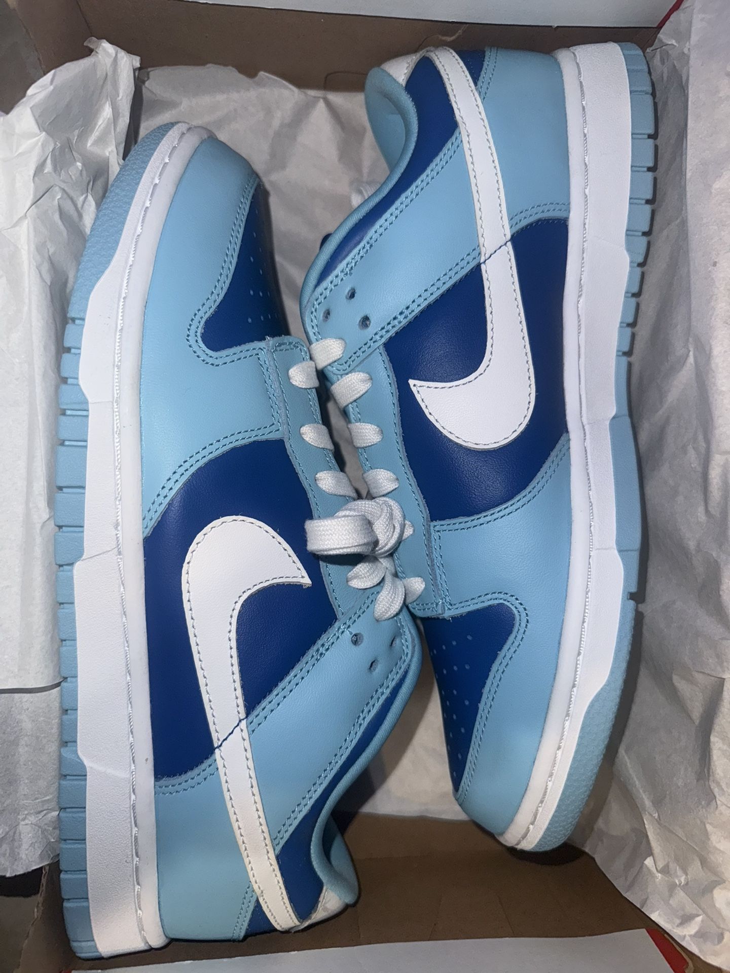 New! Size 8.5 Men: Nike Dunk Low Retro QS Argon Blue display picture 2