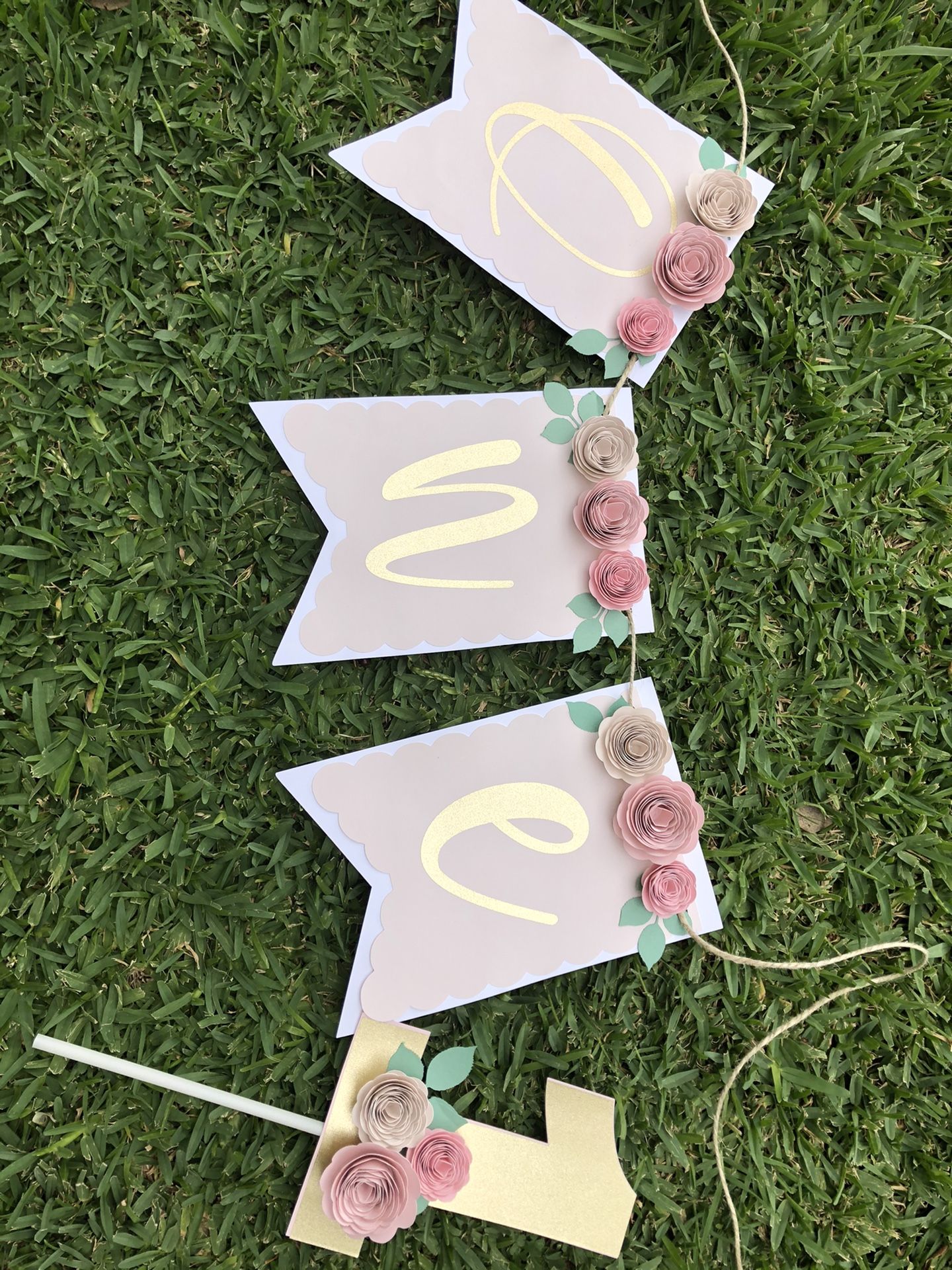 Birthday Banner and Cake Topper