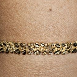 Gold Plated Nugget Bracelet