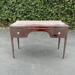 Vintage Writing Desk, Antique Desk, Mahogany Wood Desk by Johnson Furniture Co