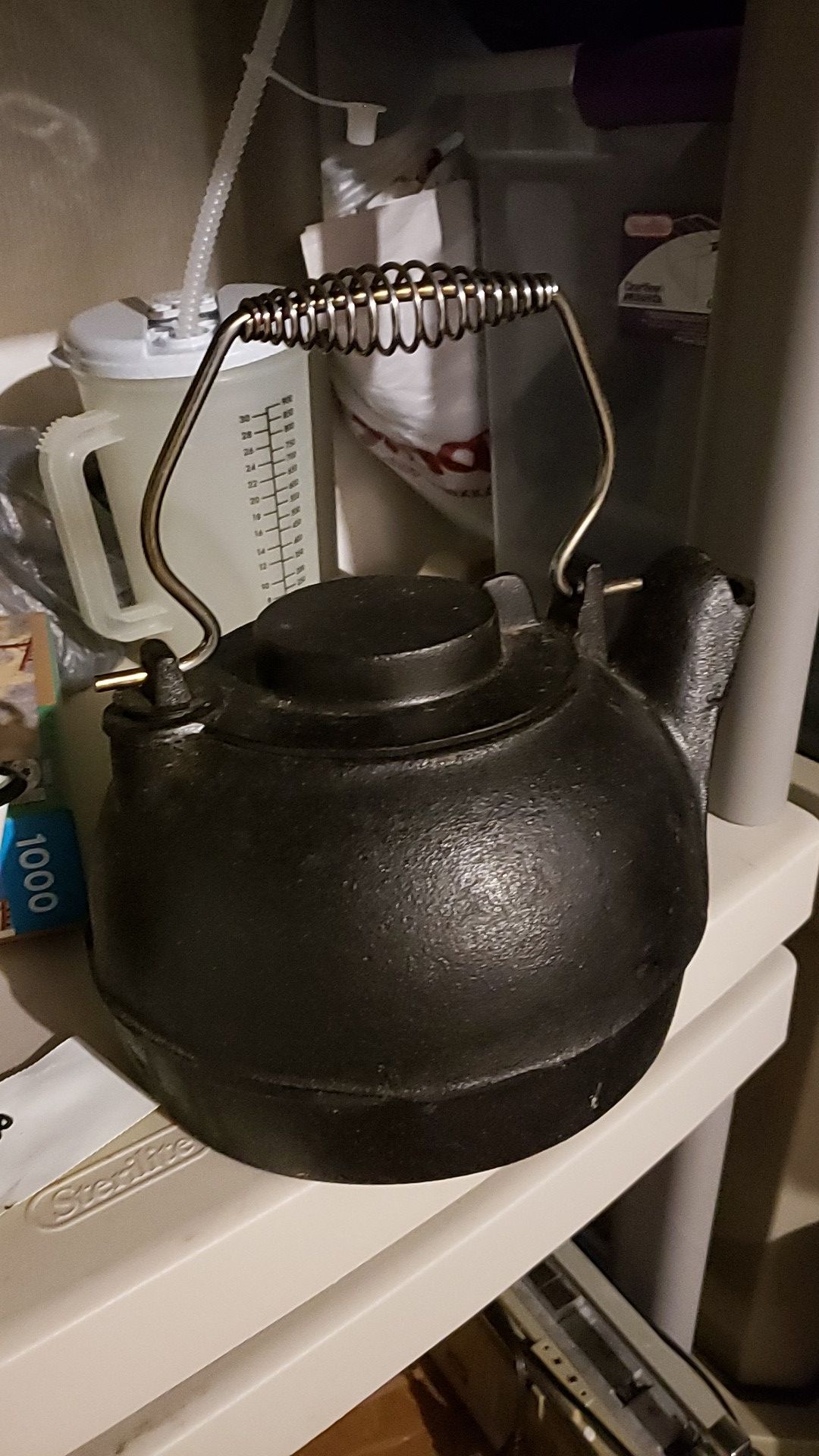Cast iron tea pot