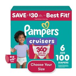 Pampers Cruisers 360 Diapers, Sizes 6-7