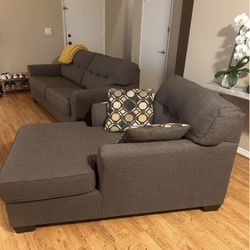 Living Room Furniture Set - Couch and Lounger Sectional