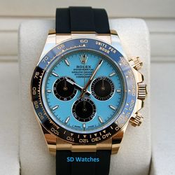 ROLEX 126518LN DAYTONA WATCH TIFFANY DIAL 18K YELLOW GOLD - T8128