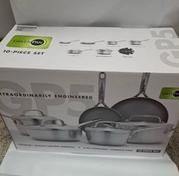 GreenPan GP5 Ceramic Non-Stick Stainless Steel 10-piece Cookware Set